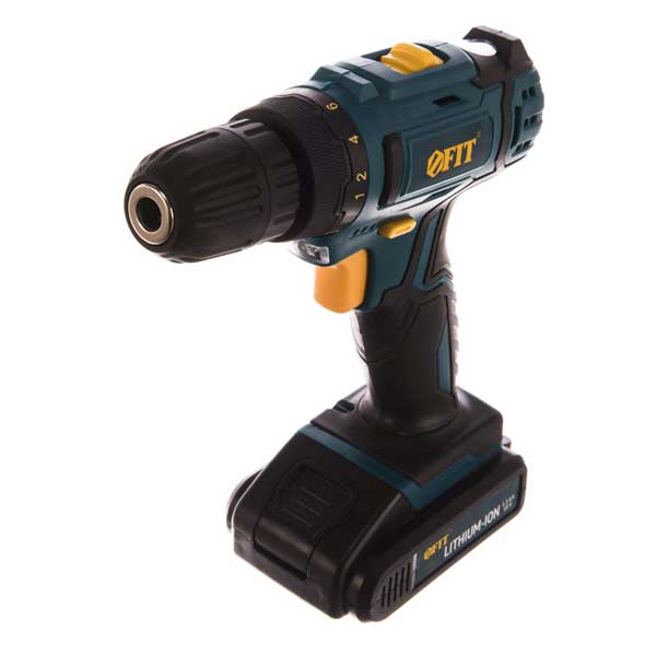 Аккумуляторная дрель-шуруповерт FIT 80189