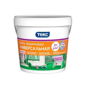 Эмаль Текс Универсал акриловая матовая 0.9 л