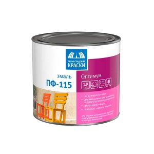 Эмаль ПФ-115 Ленинградские Краски Оптимум белая матовая 1.9 кг
