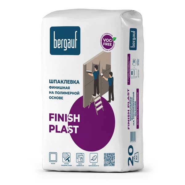 Финишная полимерная шпаклевка Bergauf Finish Plast 20 кг