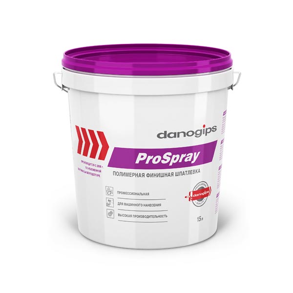 Финишная шпаклевка SHEETROCK ProSpray для машинного нанесения 25 кг/15 л