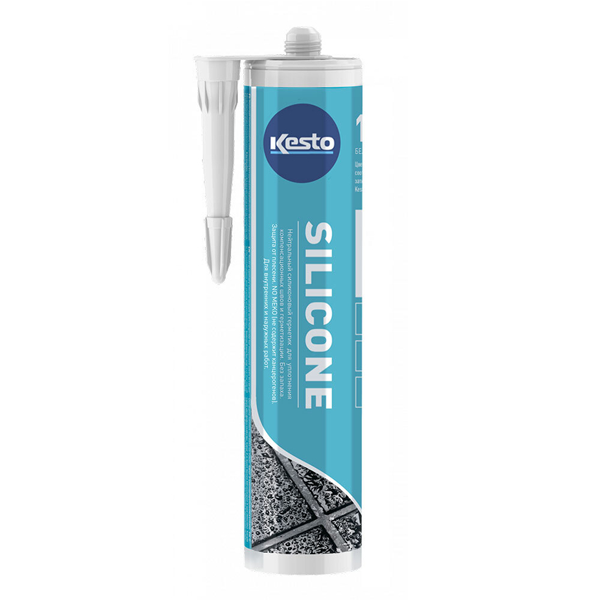 Герметик силиконовый санитарный Kesto №48 графитово-серый 310 мл