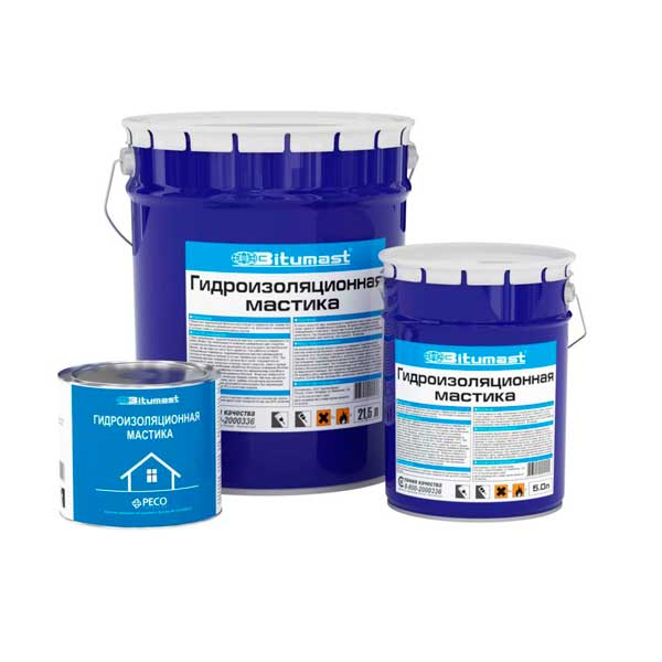 Мастика гидроизоляционная Bitumast 21.5 л — изображение 2