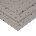 Гипсокартон КНАУФ-Акустика 2000х1197х12.5 мм сплошная рассеянная перфорация с круглыми отверстиями