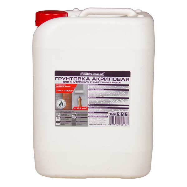 Грунт акриловый Bitumast 10 л