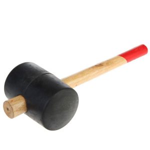Киянка резиновая 90 мм 1.2 кг деревянная ручка