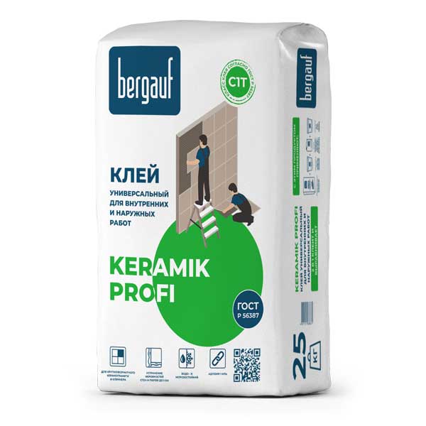 Клей для плитки Bergauf Keramik PROFI 25 кг