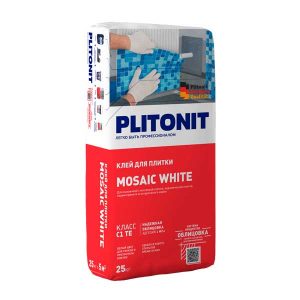Клей для плитки Плитонит Mosaic White 25 кг