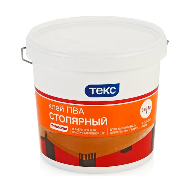 Клей ПВА Текс Столярный универсал 3 кг