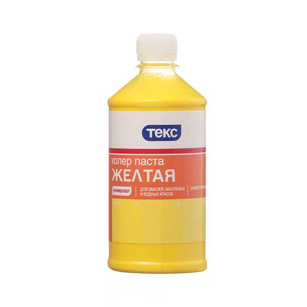Колер паста Текс Универсал желтая №3 0.1 л