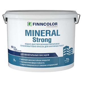 Краска в/д фасадная Finncolor Mineral Strong белая основа LAP/MRA 9 л