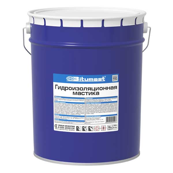 Мастика гидроизоляционная Bitumast 21.5 л