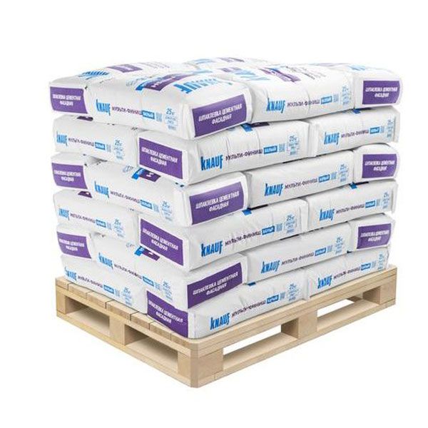 Шпаклевка цементная КНАУФ-Мультифиниш фасадная белая 25 кг — изображение 2