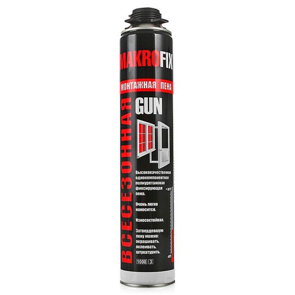 Пена монтажная профессиональная Makrofix 750 мл под пистолет