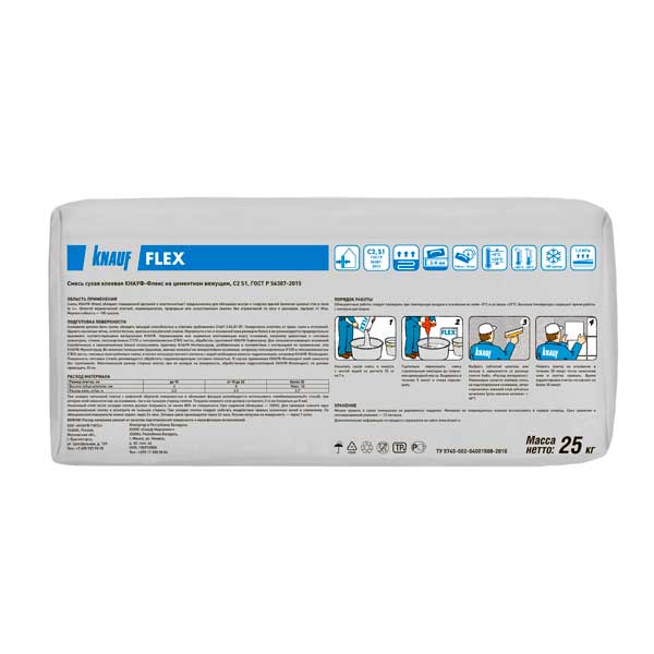 Клей для плитки КНАУФ-Флекс 25 кг — изображение 4