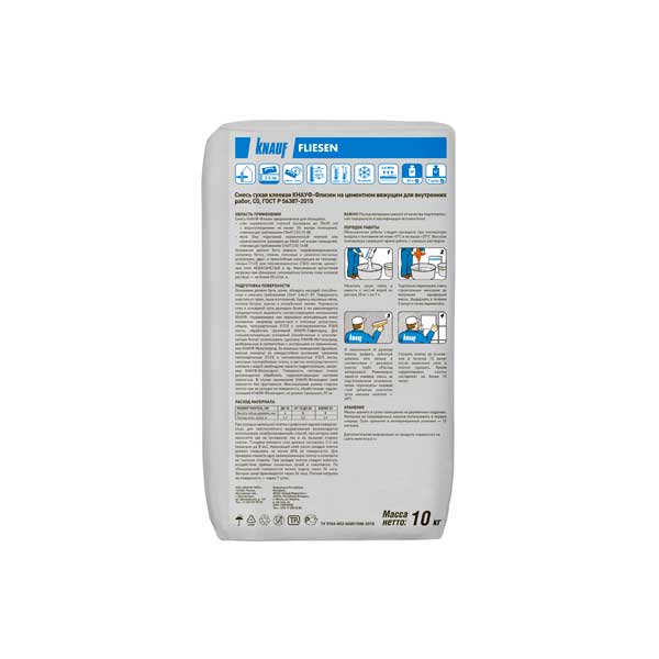 Клей для плитки КНАУФ-Флизен 10 кг — изображение 3