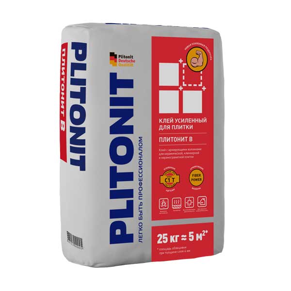 Плиточный клей Плитонит В 25 кг — изображение 2