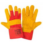 Перчатки комбинированные со спилком утепленные