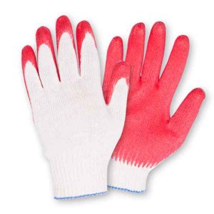 Перчатки с латексным покрытием Одинарный облив