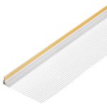 Профиль примыкания оконный самоклеящийся с сеткой 9 мм 2.4 м пластиковый