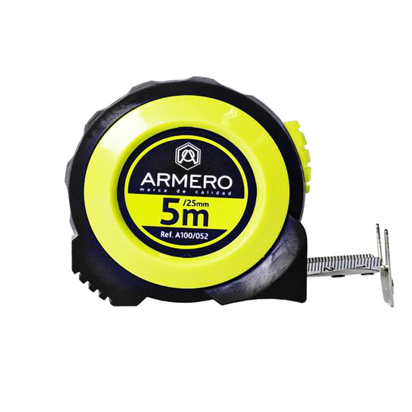 Рулетка Armero 5 м х 25 мм автостоп