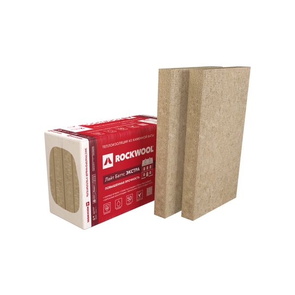 Утеплитель Rockwool Лайт Баттс Экстра 1000х600х100 мм 2.4 м2 — изображение 2