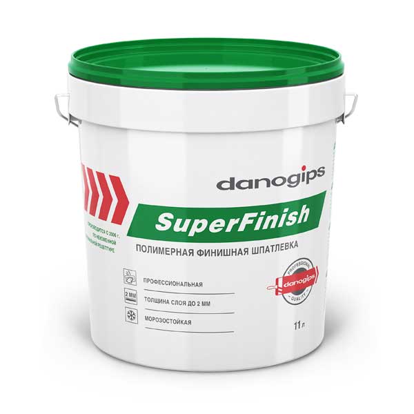 Шпаклевка готовая DANOGIPS SuperFinish 17 л/28 кг — изображение 3