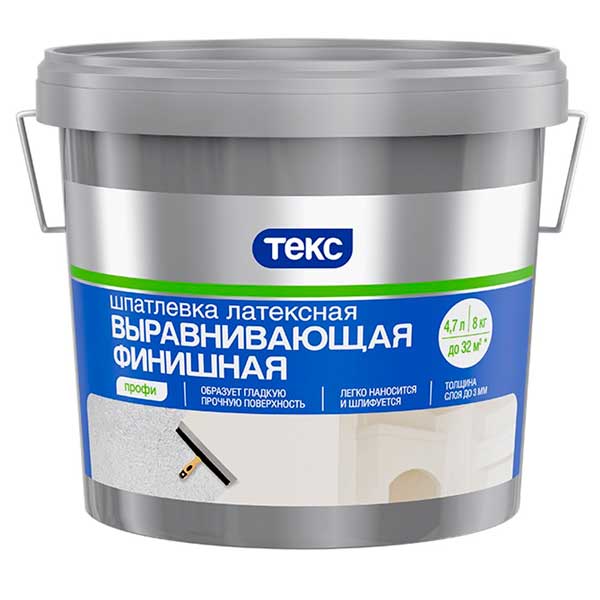 Шпатлевка финишнная Текс Профи 8 кг