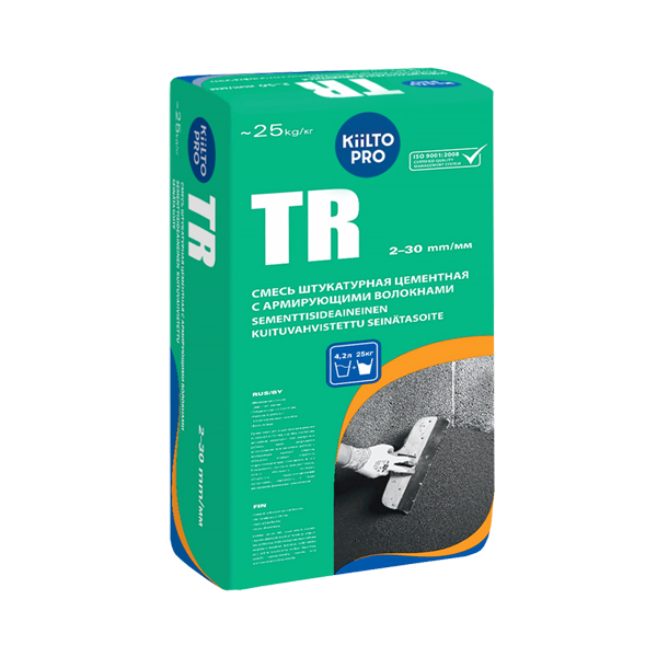 Штукатурка цементная Kesto TR армированная 25 кг