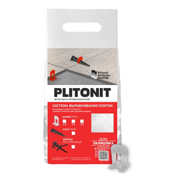 Система выравнивания плитки Плитонит Зажим SVP-PROFI 2 мм