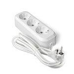 Удлинитель бытовой 3 м 10 А с заземлением ПВС 3х1 мм2 3 розетки 3.5 кВТ IP20 белый