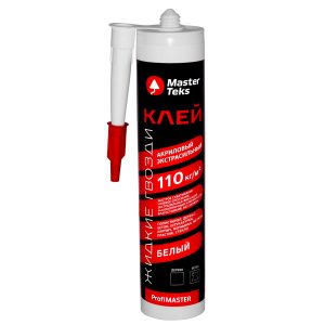 Жидкие гвозди MasterTeks ProfiMaster Акриловый экстрасильный белый 528 г