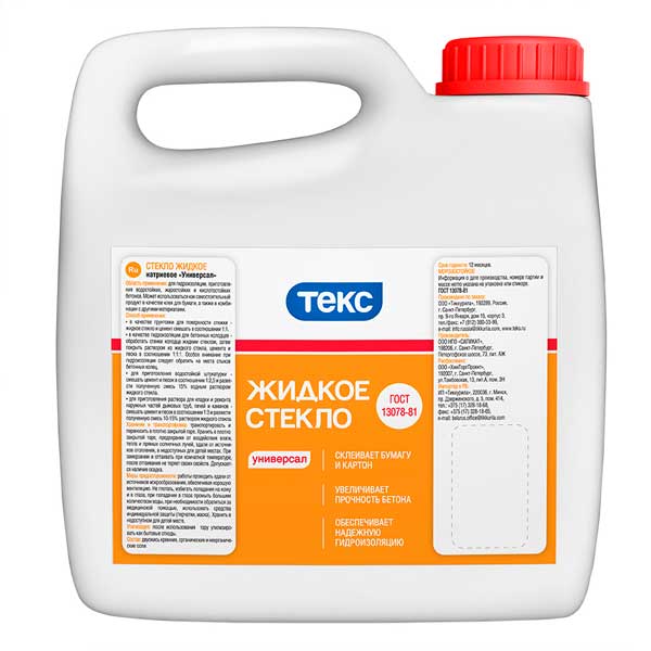 Жидкое стекло Текс Универсал 5 кг